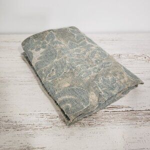 Pottery Barn  Blue Cotton Tapestry Pillow Sham  24" square with button closure